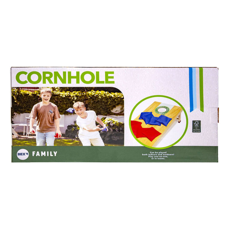 ギャラリービューアに画像をロードする, Bex sport bex cornhole family – amerikaans werpspel – bean bag spel – compacte cornhole set met 1 speelbord (60x30x7 cm) – inclusief 8 pittenzakken – vanaf 8 jaar
