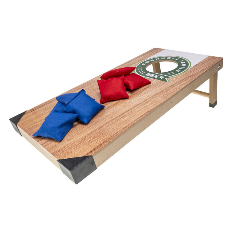 ギャラリービューアに画像をロードする, Bex sport bex cornhole family – amerikaans werpspel – bean bag spel – compacte cornhole set met 1 speelbord (60x30x7 cm) – inclusief 8 pittenzakken – vanaf 8 jaar