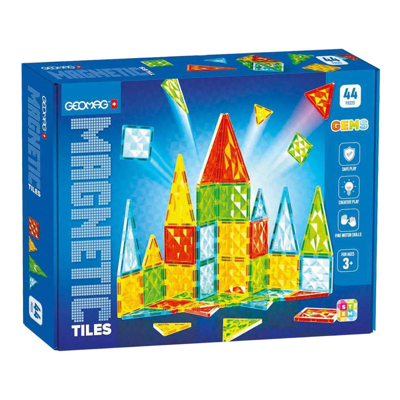 Afbeelding laden in galerijviewer, Geomag magnetische tegels edelstenen set - 44dlg.