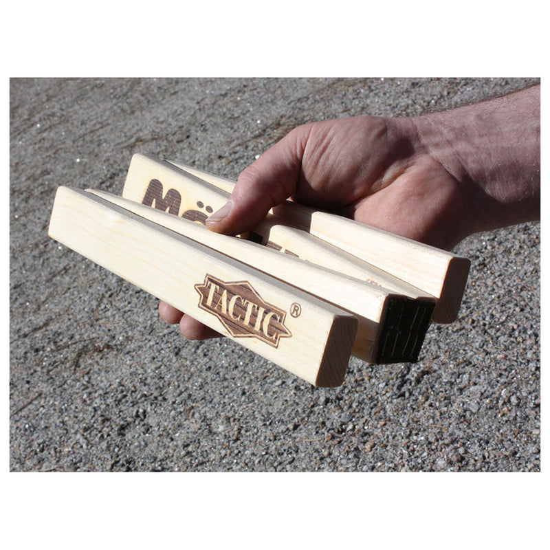 Afbeelding laden in galerijviewer, Tactic mölkky mölkkaari werpboog – vang- en werpspel - origineel fins houten werpspel – duurzaam beukenhout – met gratis score-app