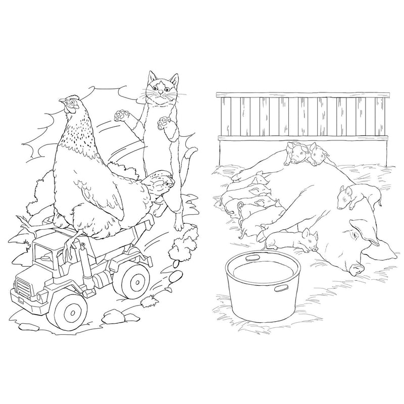 Afbeelding laden in galerijviewer, Selecta tactic boerderijdieren kleurboek - 48 pagina's - kleurboek voor kinderen - boerderij - vanaf 2 jaar