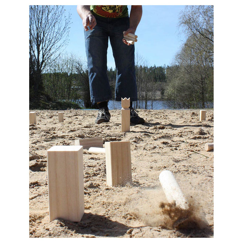 Chargez l'image dans la visionneuse de la galerie, Tactic kubb – vang- en werpspel – origineel zweeds werpspel in handige draagbare doos – duurzaam grenenhout