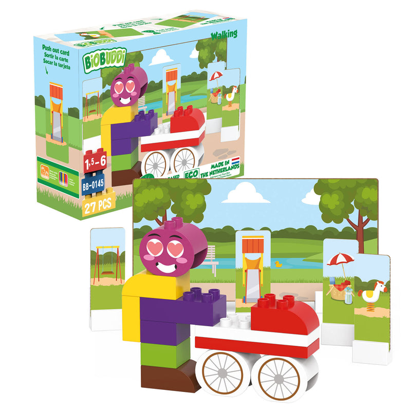 Load image into Gallery viewer, BiOBUDDi Bouwset Kinderwagen Wandeling, 27dlg.