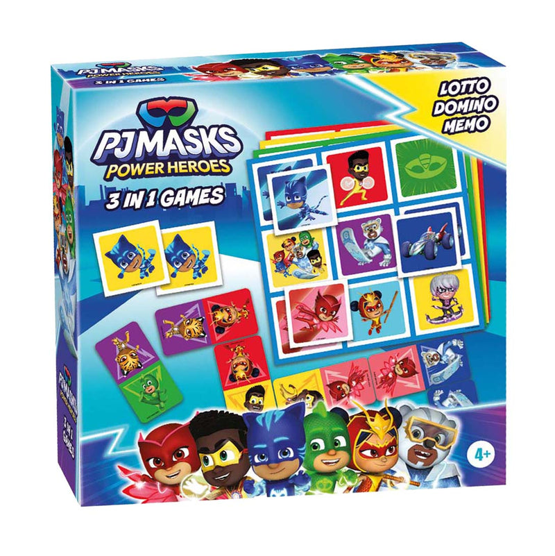 Load image into Gallery viewer, Tactic pj masks 3in1 memo lotto domino