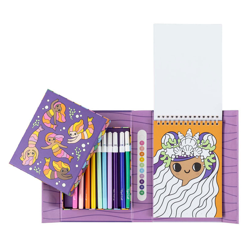 Afbeelding laden in galerijviewer, Tiger tribe meeneem colour by numbers mermaids +4 jaar*