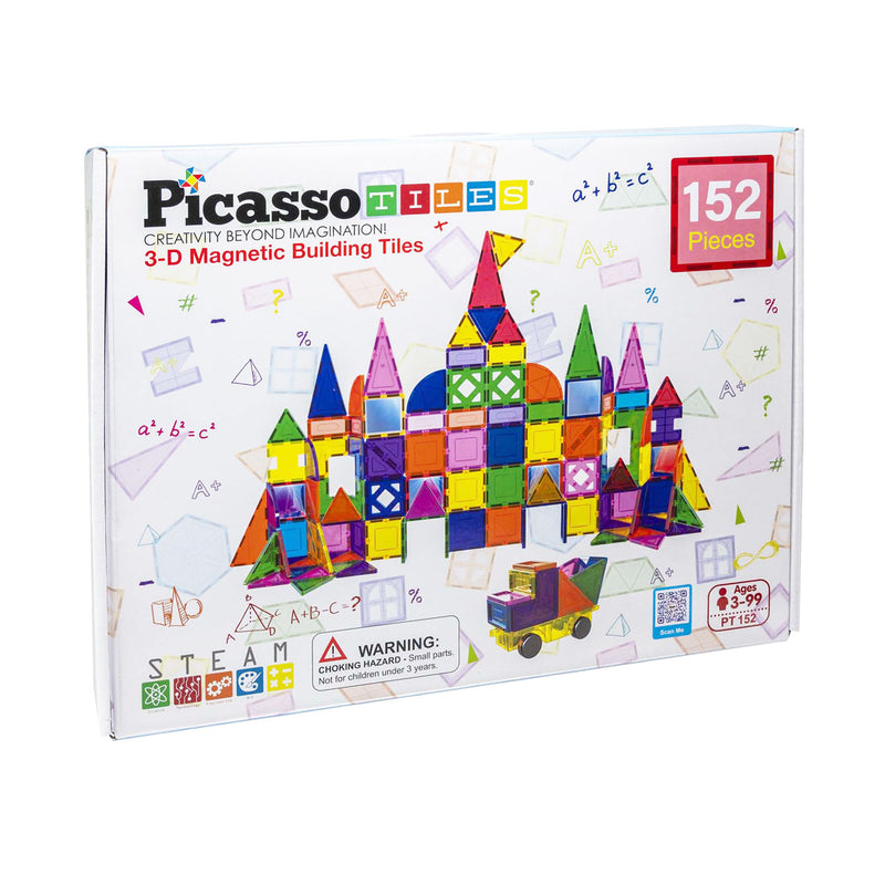 Afbeelding laden in galerijviewer, Picasso tiles tactic - constructiespeelgoed - magnetic tiles - magnetische tegels - blocks and mirrors set - stem speelgoed - creatief bouwspeelgoed - 152 delig - vanaf 3 jaar