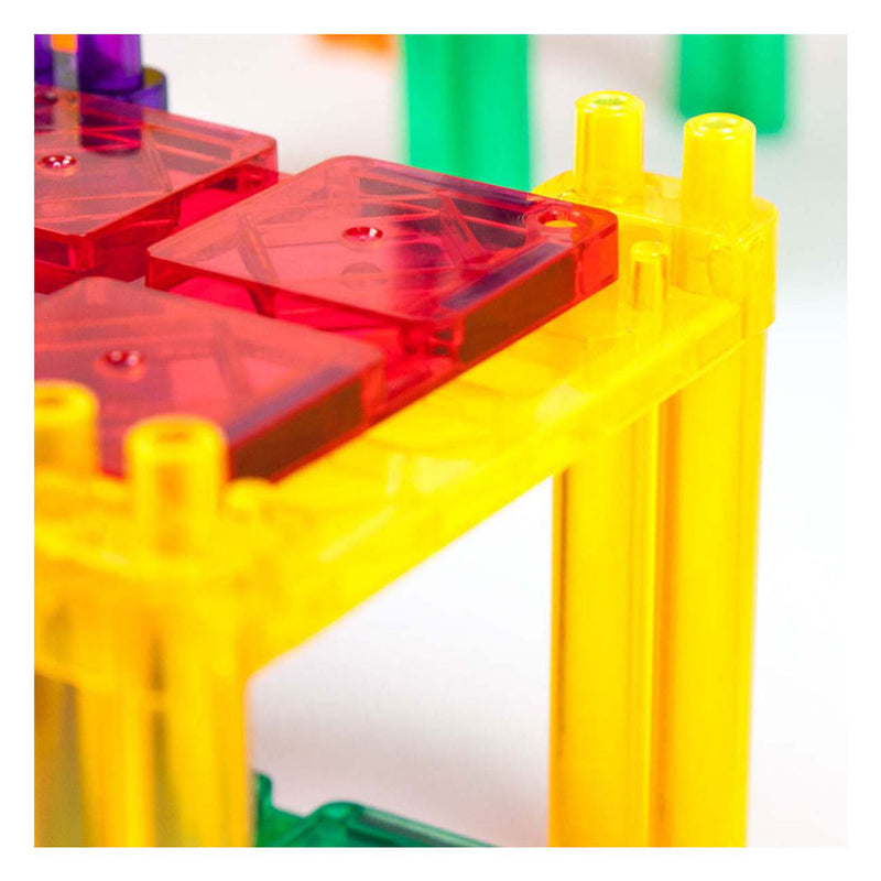 Chargez l'image dans la visionneuse de la galerie, Picasso tiles tactic - constructiespeelgoed - magnetic tiles - magnetische tegels - race track - stem speelgoed - magnetische racebaan met 2 led auto's - 50-delig - vanaf 3 jaar