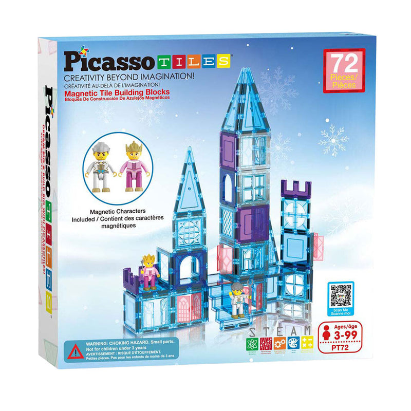 Afbeelding laden in galerijviewer, Picasso tiles tactic - constructiespeelgoed - magnetic tiles - magnetische tegels - winter thema - stem speelgoed - creatief bouwspeelgoed - 72-delig - vanaf 3 jaar