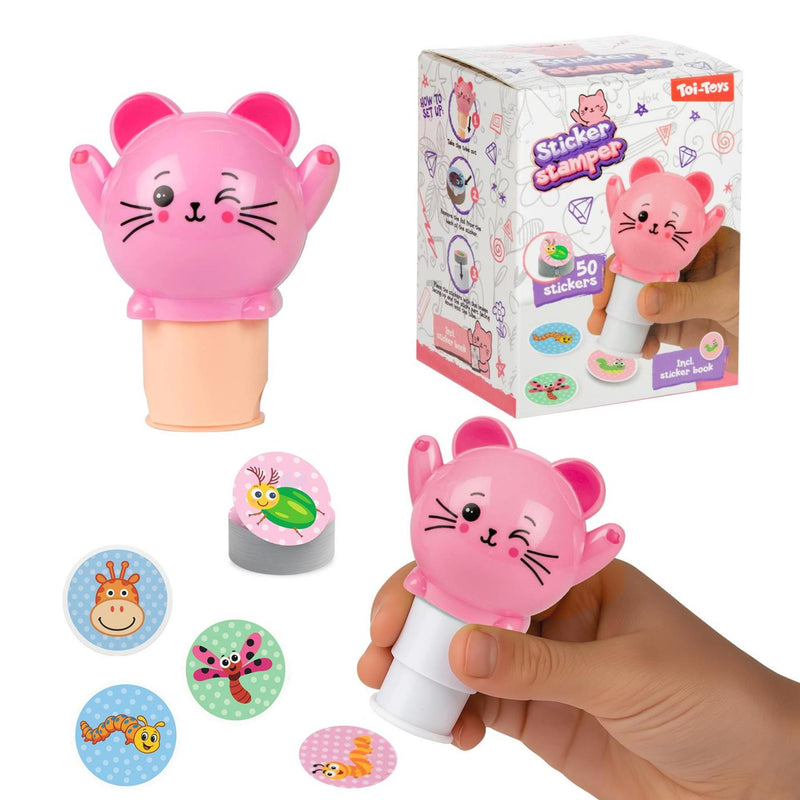 Chargez l'image dans la visionneuse de la galerie, Toi-toys stationary stickermachine -dier- +stickerboek 3ass