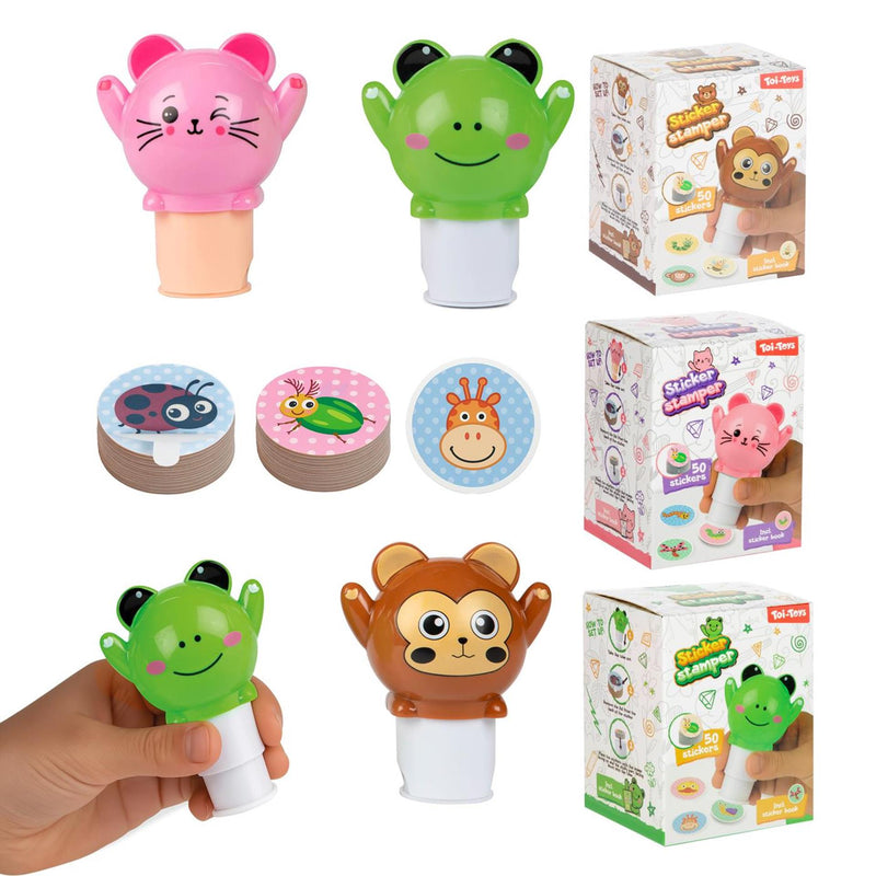 Chargez l'image dans la visionneuse de la galerie, Toi-toys stationary stickermachine -dier- +stickerboek 3ass