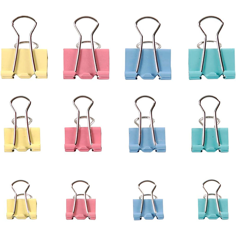 Load image into Gallery viewer, Https: www.cchobby.nl foldback-clips-b-15-19-25-mm-pastelkleuren-30-div-1-doos