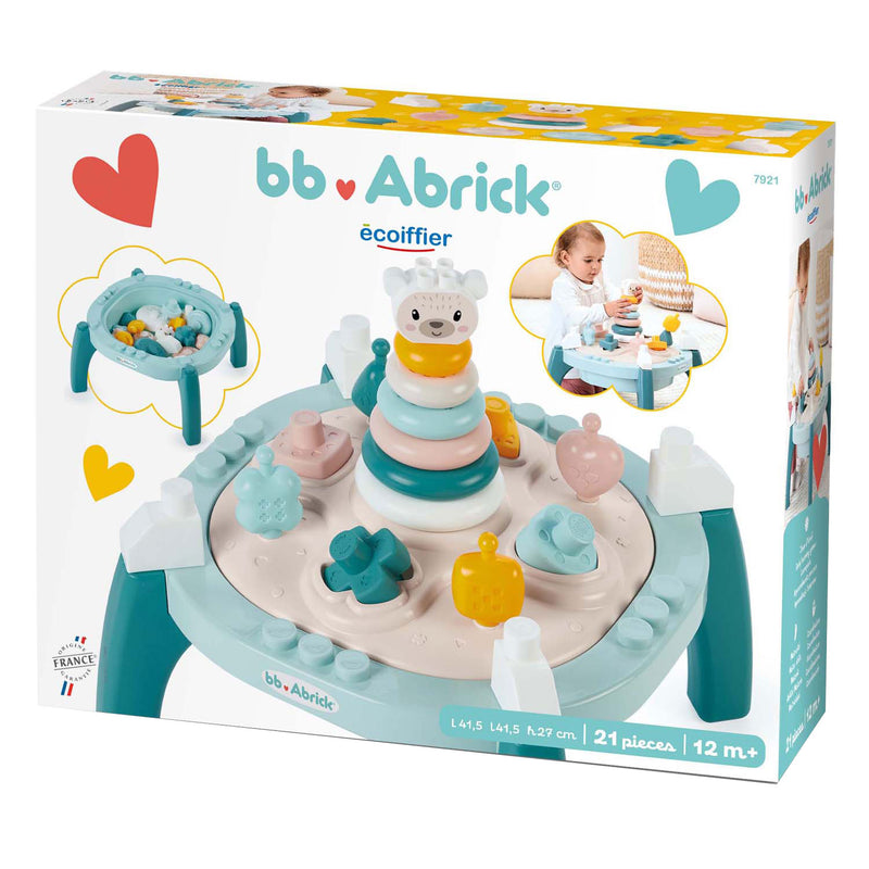 Afbeelding laden in galerijviewer, Écoiffier ecoiffier bb abrick baby mijn eerste activiteitentafel - 21dlg.