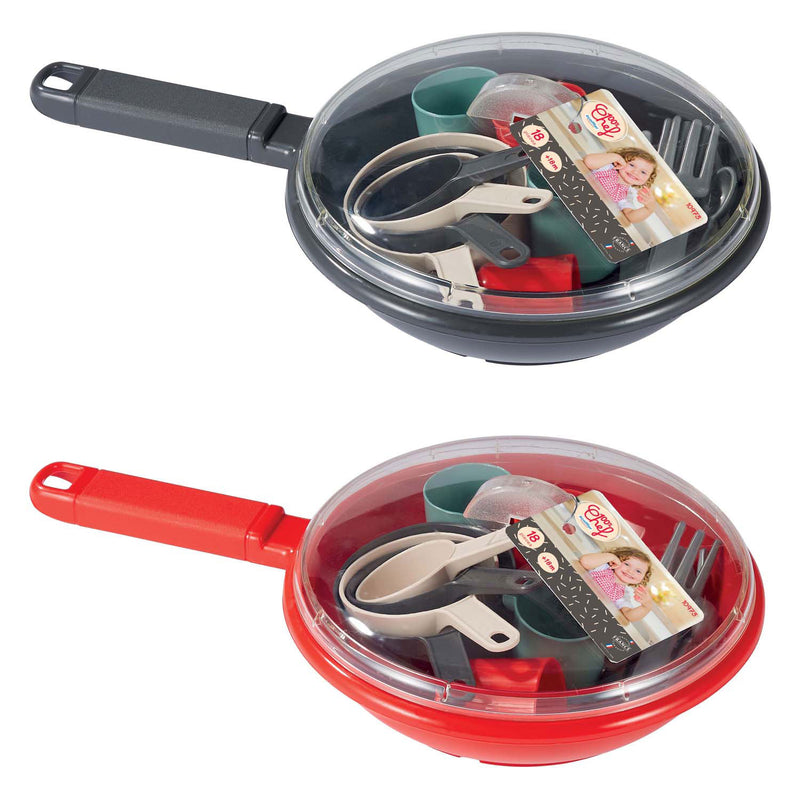 Afbeelding laden in galerijviewer, Écoiffier ecoiffier 100% chef servies en bestek in pan - 19dlg.