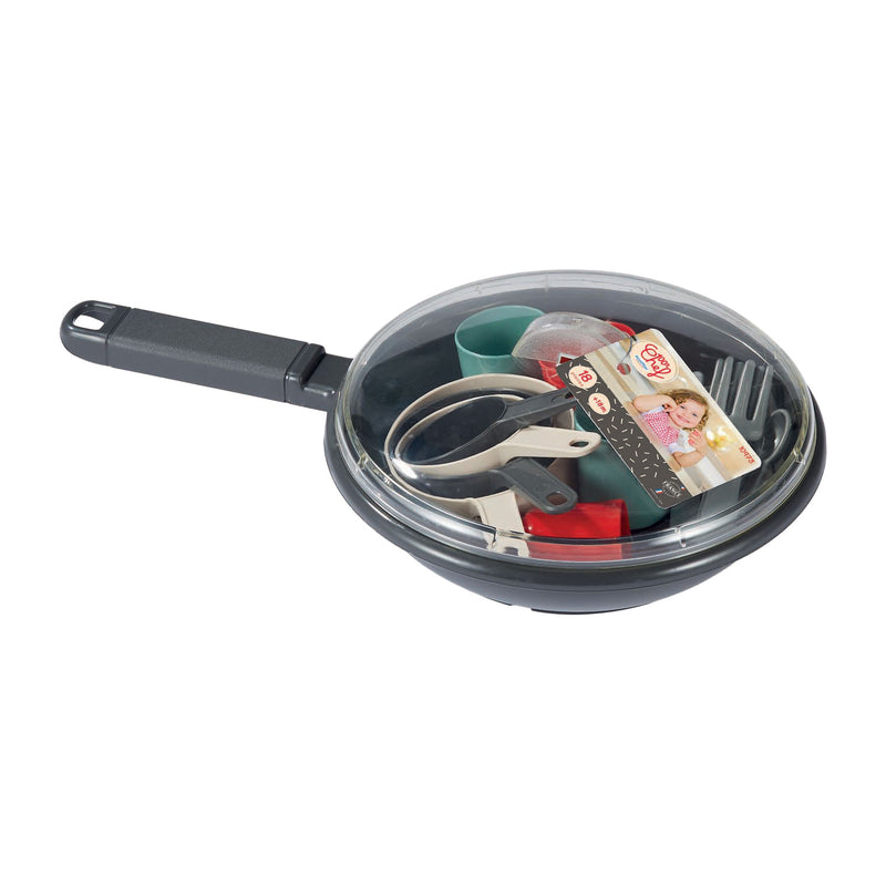 Afbeelding laden in galerijviewer, Écoiffier ecoiffier 100% chef servies en bestek in pan - 19dlg.