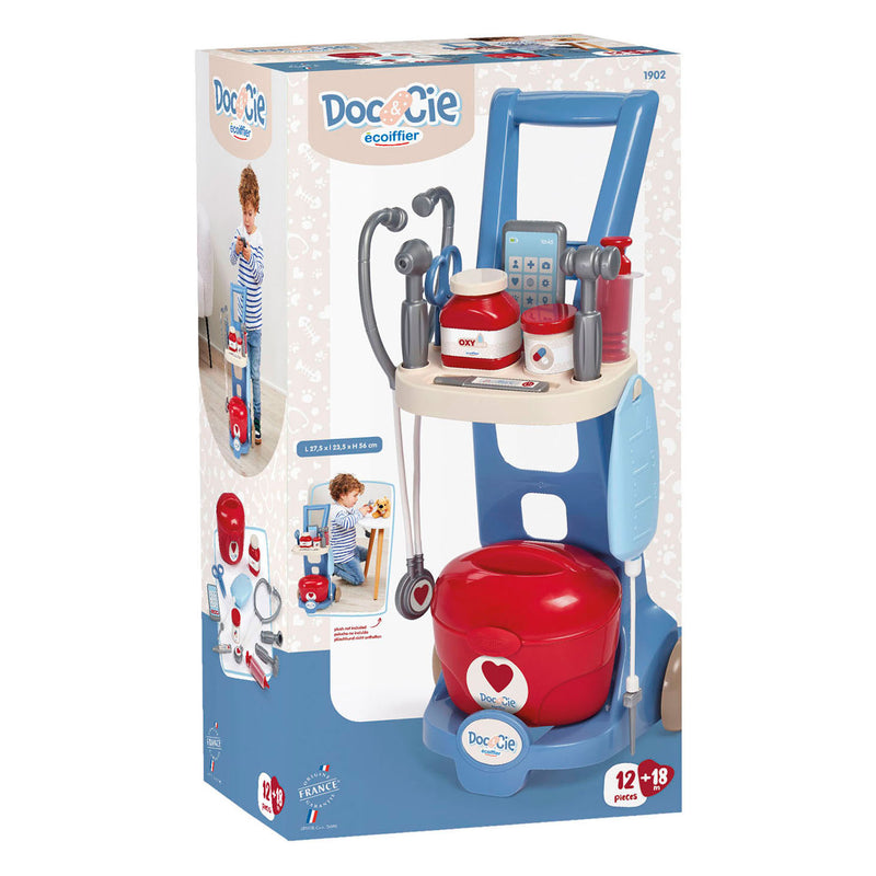 Load image into Gallery viewer, Ecoiffier doc cie medische trolley - 12dlg.
