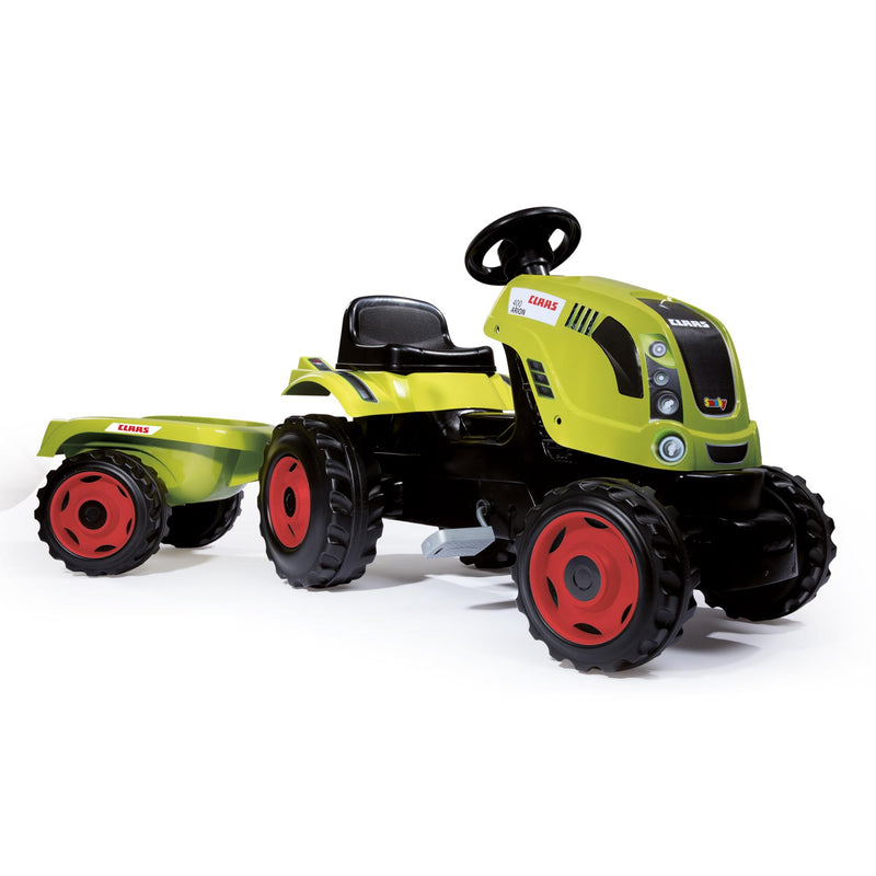 Load image into Gallery viewer, Smoby tractor claas met trailer