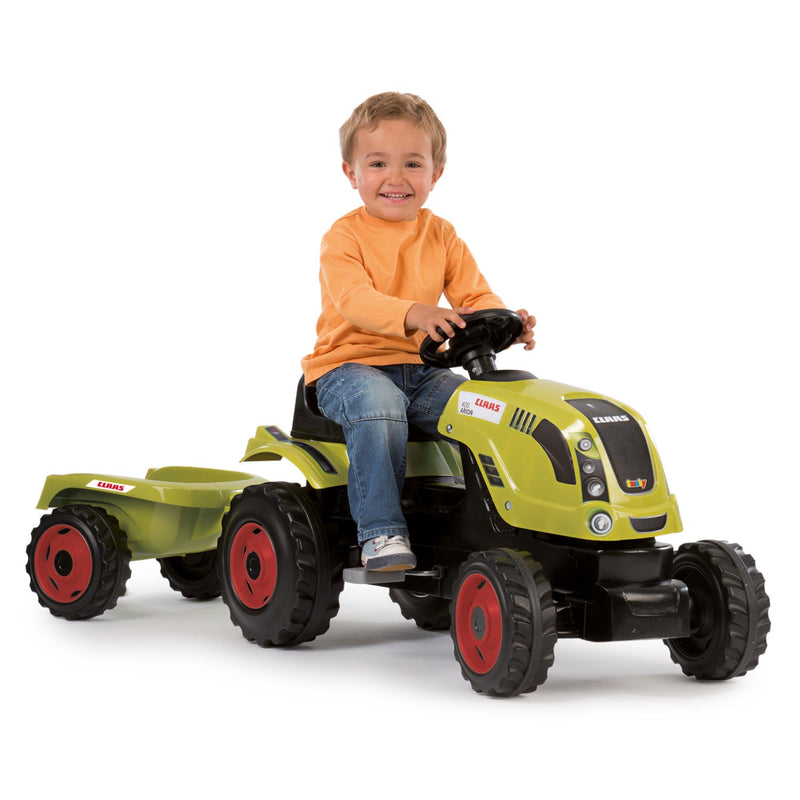 Load image into Gallery viewer, Smoby tractor claas met trailer
