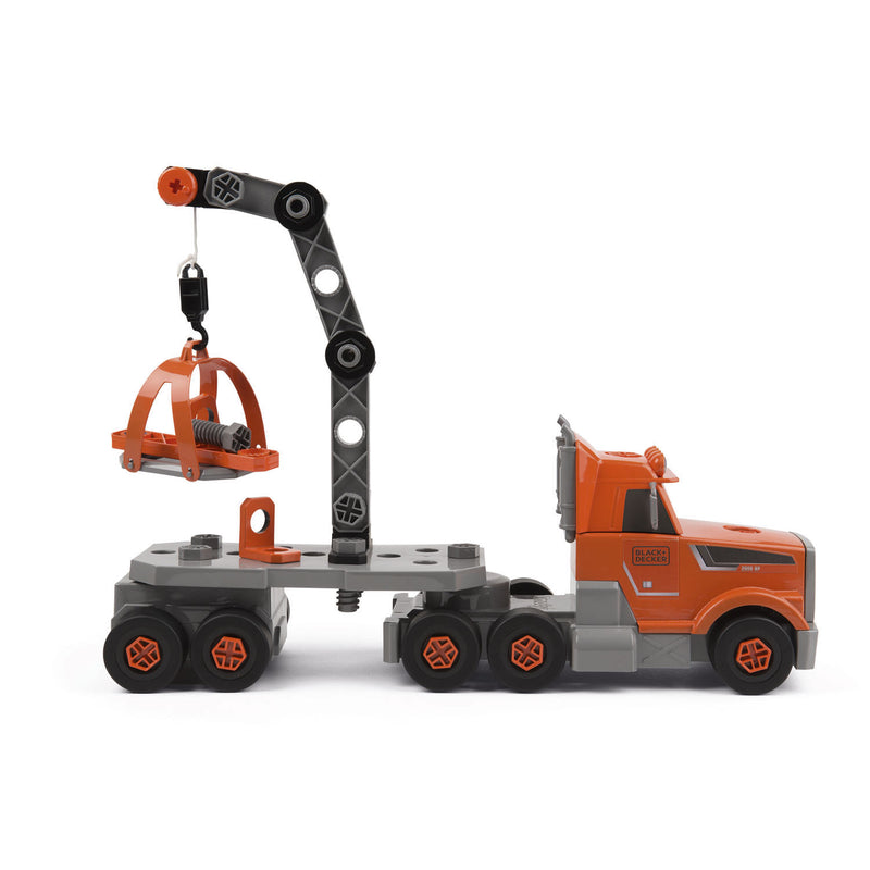 Load image into Gallery viewer, Smoby black decker gereedschapskist vrachtwagen