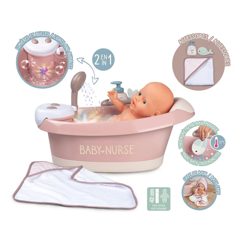 Load image into Gallery viewer, Smoby - Baby Nurse Bad met Functies en Accessoires 3dlg.