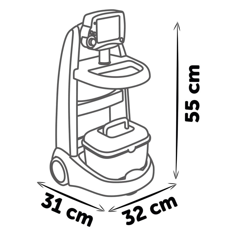 Load image into Gallery viewer, Smoby Elektronische Doktertrolley