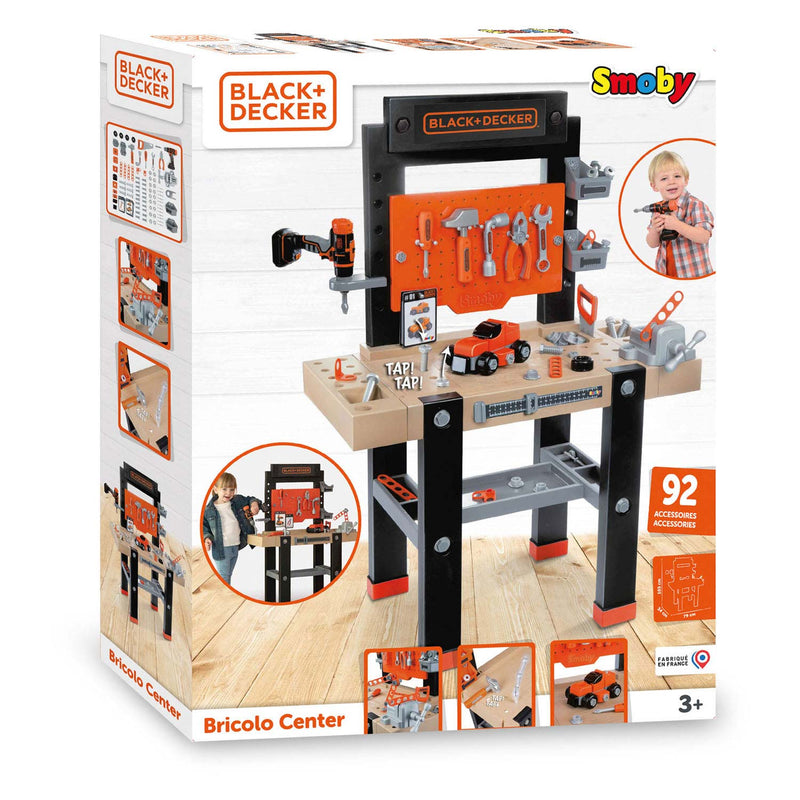Load image into Gallery viewer, Smoby black decker bricolo speelgoedwerkbank, 92dlg.