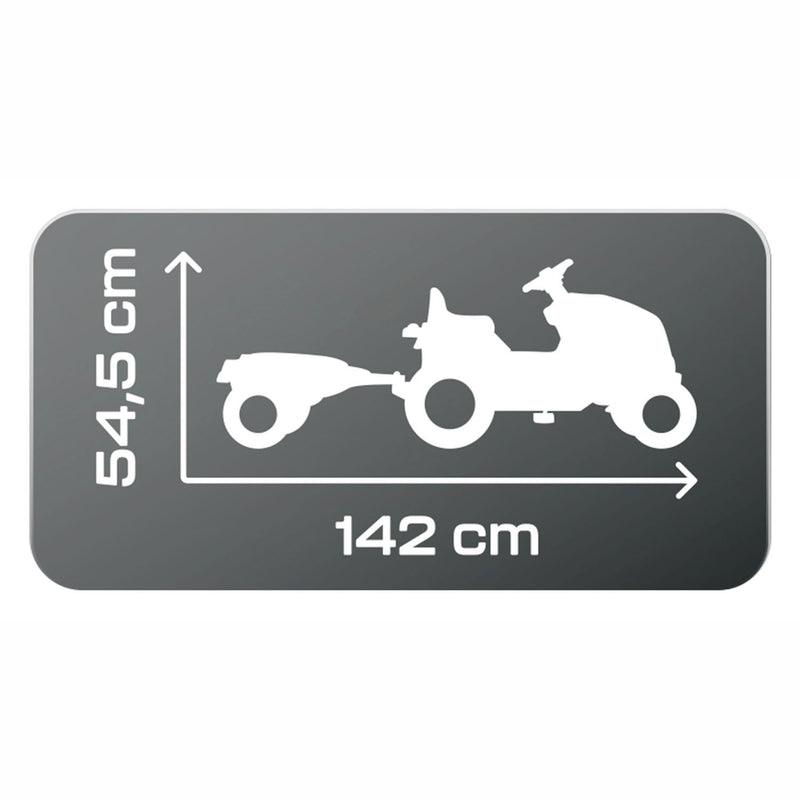 Load image into Gallery viewer, Smoby farmer xl traptractor met trailer zwart