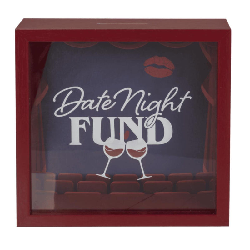 Cargue la imagen en el visor de la galería, Ootb houten spaarpot date night fund 20x20cm