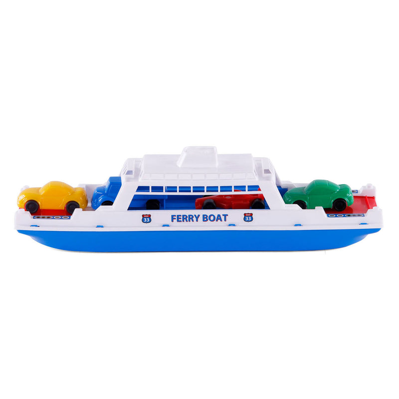 ギャラリービューアに画像をロードする, Merkloos overige merken veerboot 45 cm + 4 voertuigen