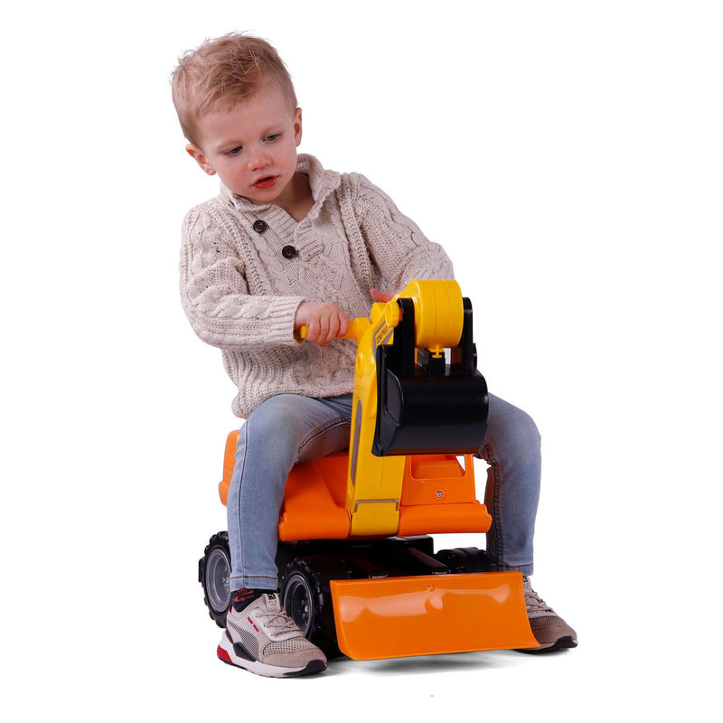 Load image into Gallery viewer, Cavallino mega graafmachine loopauto oranje, 79cm