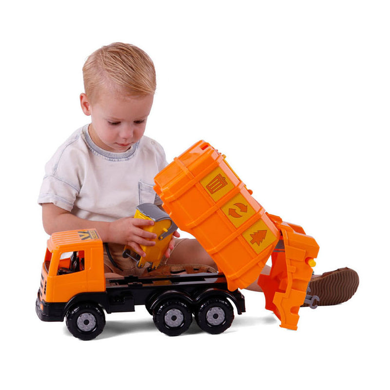 Afbeelding laden in galerijviewer, Cavallino xl vuilniswagen oranje, 42cm