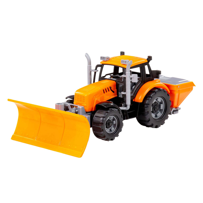 Load image into Gallery viewer, Cavallino tractor met sneeuw ploeg geel, schaal 1:32