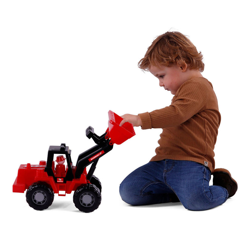 Afbeelding laden in galerijviewer, Cavallino mammoet graafmachine met speelfiguur, 42,5cm