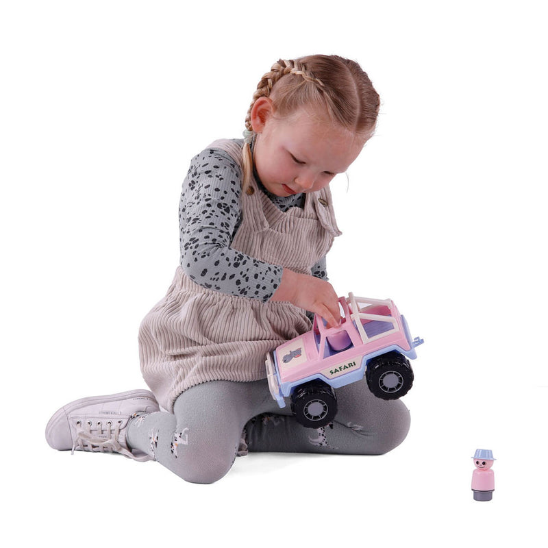 Load image into Gallery viewer, Cavallino jeep roze met 2 speelfiguren