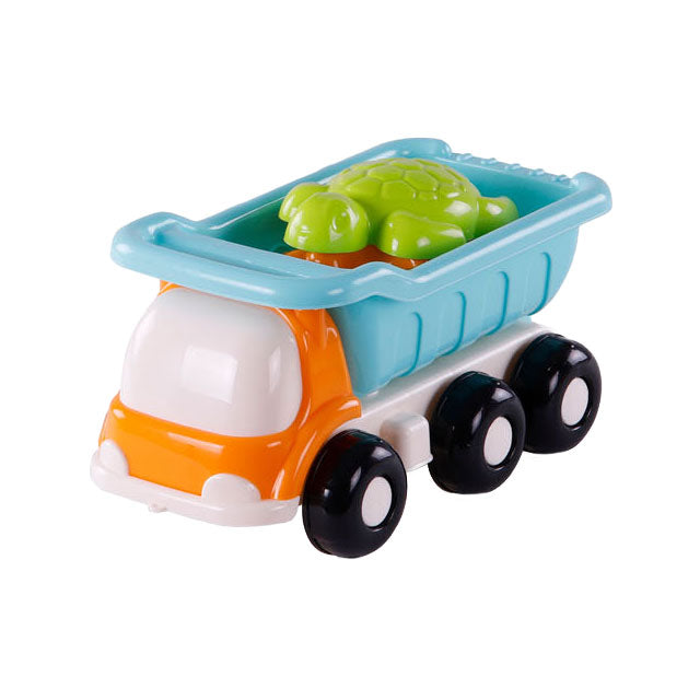Afbeelding laden in galerijviewer, Cavallino strand kiepwagen met 4 zandvormen blauw