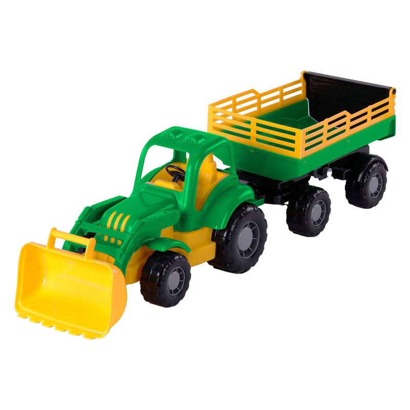 Load image into Gallery viewer, Cavallino klassieke tractor met kiep aanhangwagen, 66cm
