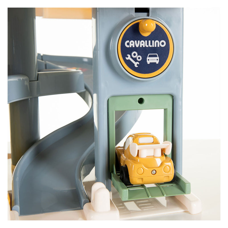 Load image into Gallery viewer, Cavallino luxe garage met auto's pastelkleuren