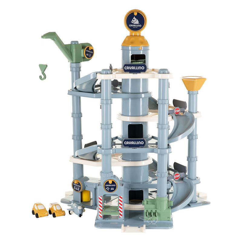 Load image into Gallery viewer, Cavallino garage toren met 7 verdiepingen en auto's pastelkleuren