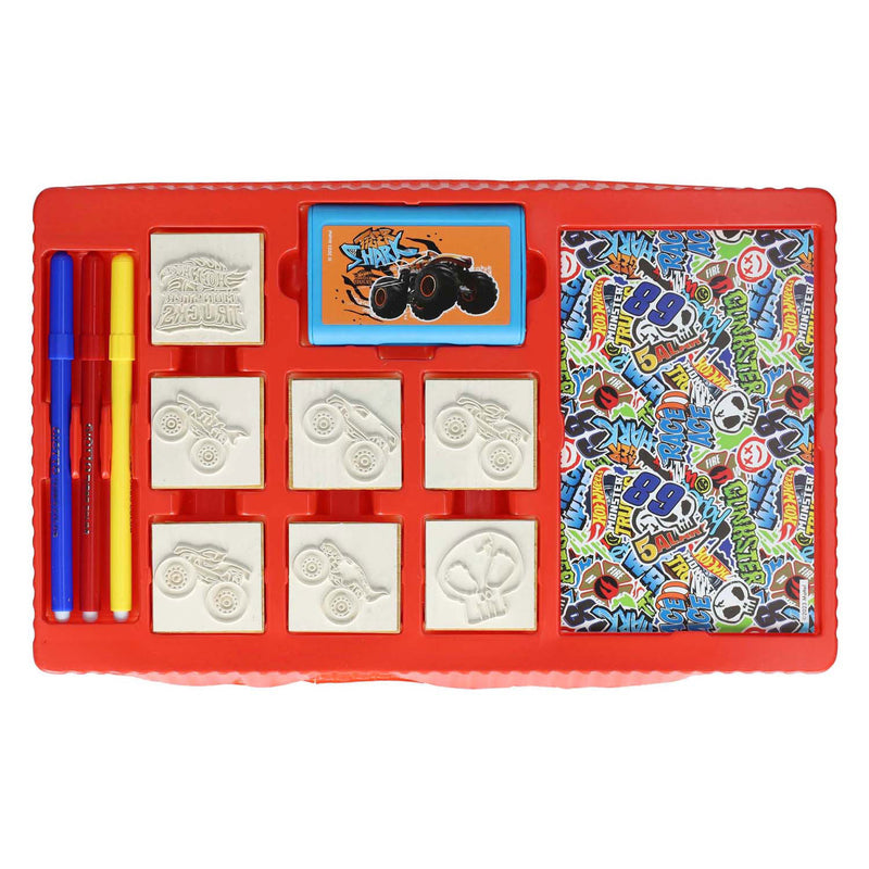Afbeelding laden in galerijviewer, Multiprint hot wheels kleurset met stempels, 41dlg.
