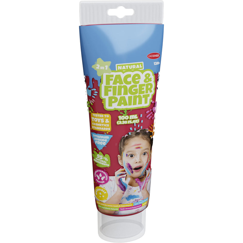 Load image into Gallery viewer, Boti natural face fingerpaint tube - rood, 100ml
