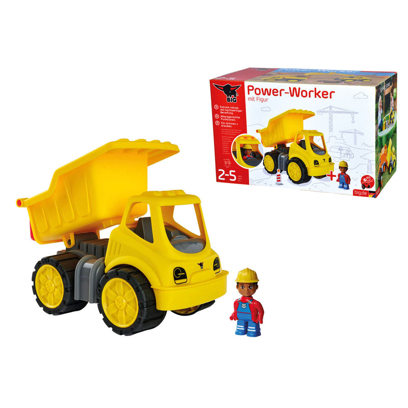 Load image into Gallery viewer, Big power worker midi kiepwagen met figuur