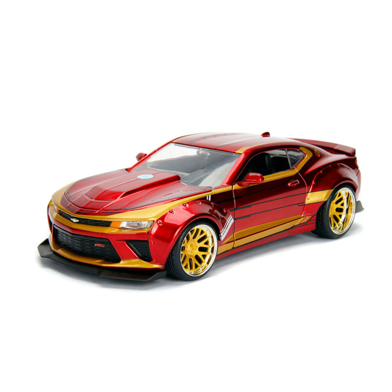 Afbeelding laden in galerijviewer, Jada toys - marvel ironman 2016 chevy camaro ss - 1:24 - die-cast - vanaf 8 jaar - speelgoedvoertuig