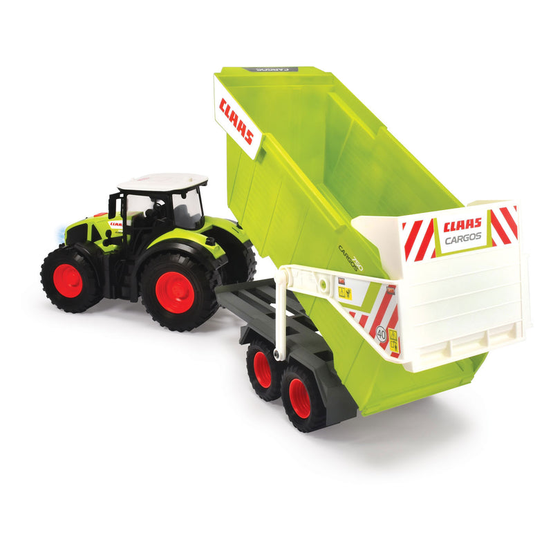 Afbeelding laden in galerijviewer, Dickie claas tractor met kieptrailer