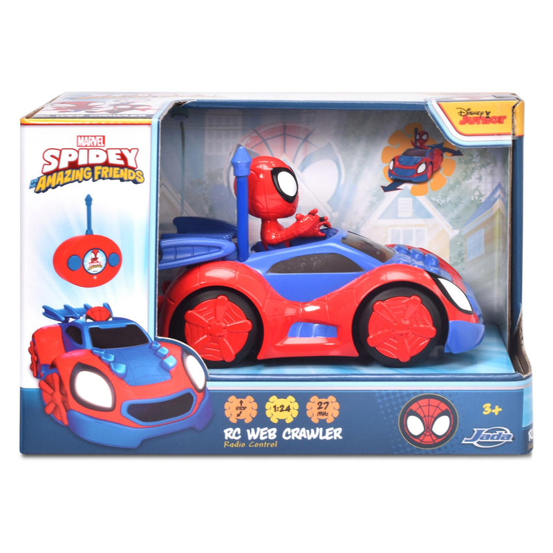 Afbeelding laden in galerijviewer, Dickie jada toys - rc spiderman spidey web crawler - bestuurbare auto