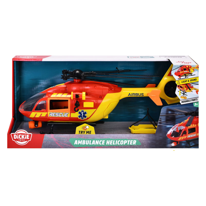 ギャラリービューアに画像をロードする, Dickie toys - ambulance helicopter - ziekenhuis helicopter - licht en geluid - draaiende propeller - vanaf 3 jaar