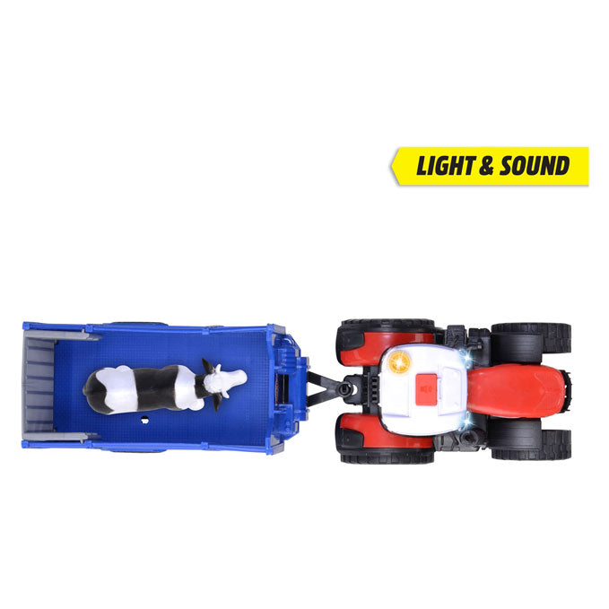 Load image into Gallery viewer, Dickie Massey Ferguson Tractor met Dierentrailer