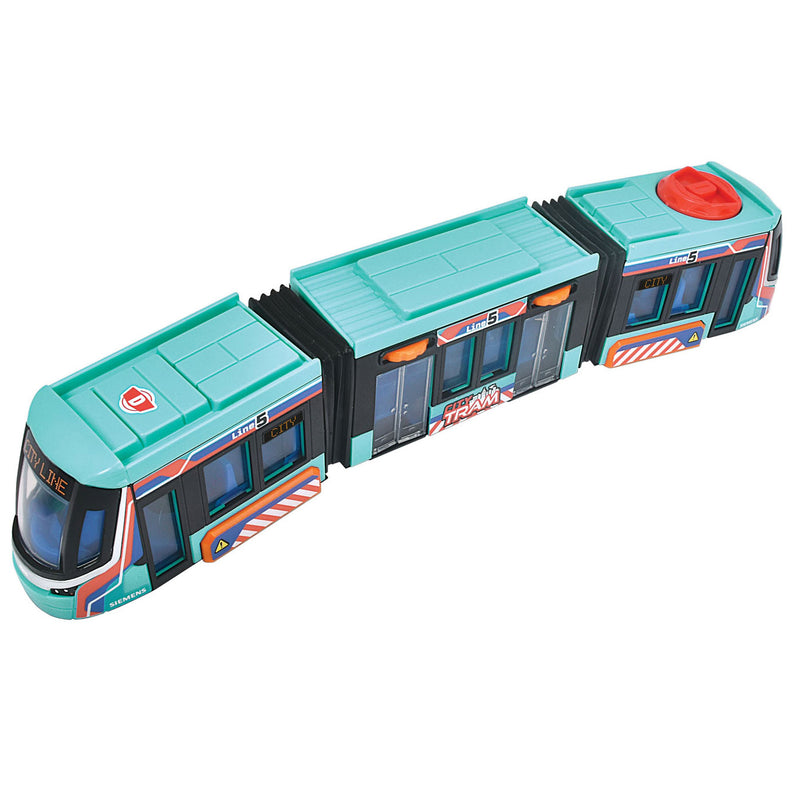 ギャラリービューアに画像をロードする, Dickie toys - siemens tram - 41,5 cm - stuurmechanisme op het dak - vanaf 3 jaar - speelgoedvoertuig