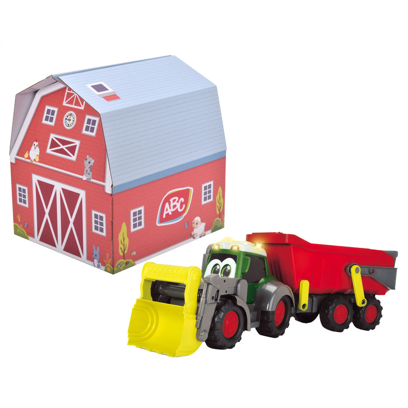 ギャラリービューアに画像をロードする, Dickie abc fendti tractor met aanhanger en boerderij