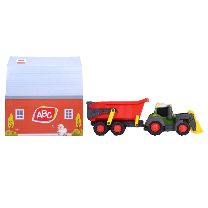 ギャラリービューアに画像をロードする, Dickie abc fendti tractor met aanhanger en boerderij