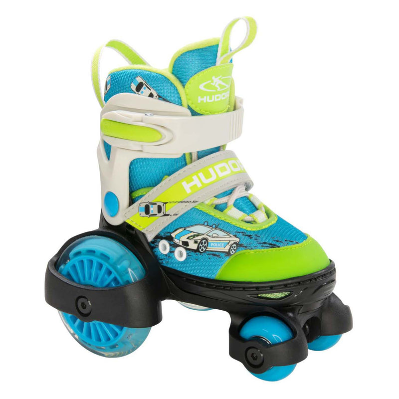 Load image into Gallery viewer, Hudora rolschaatsen my first quad led auto, maat 30-33