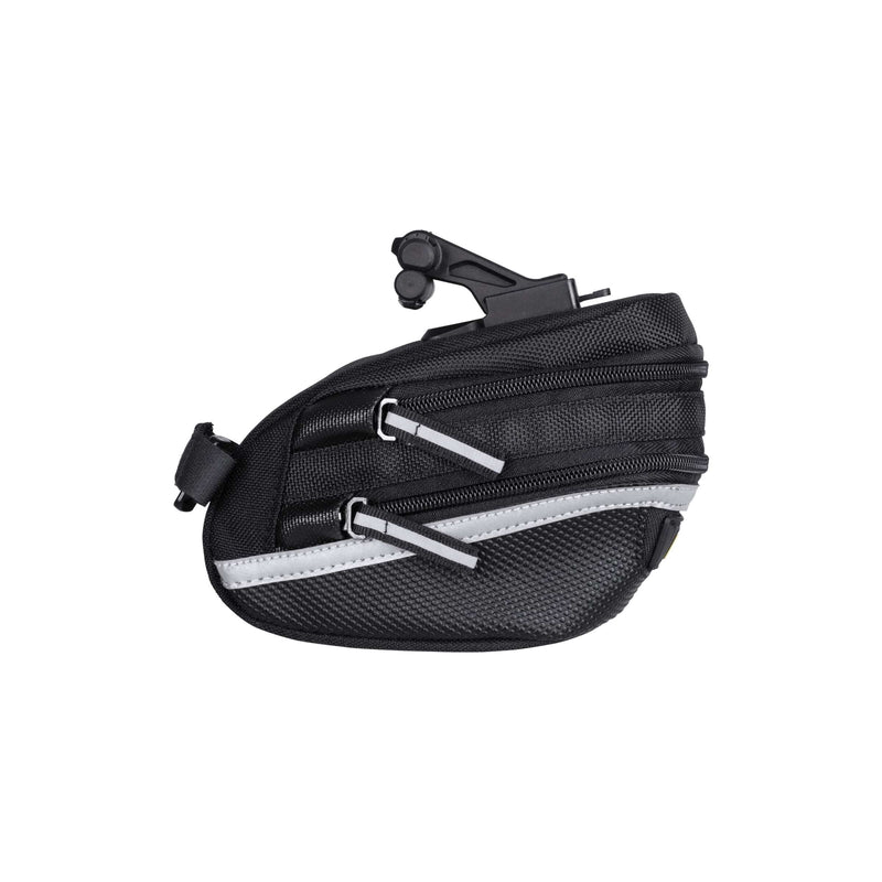 Afbeelding laden in galerijviewer, Topeak zadeltas WP II M, Zwart, Waterafstotend, Polyester, Adapter, 1,25L, QuickClick, Reflecterend, 152g